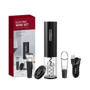 4 In 1 Rechargeable Wine Bottle Opener Set electric Bottle Opener gift Kit