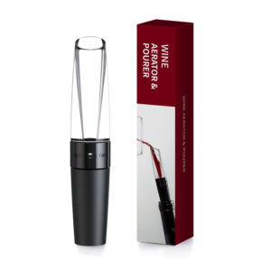 Premium Wine Diffuser Aerating Pourer and Decanter Spout with On/Off